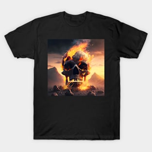 Skull on Fire T-Shirt